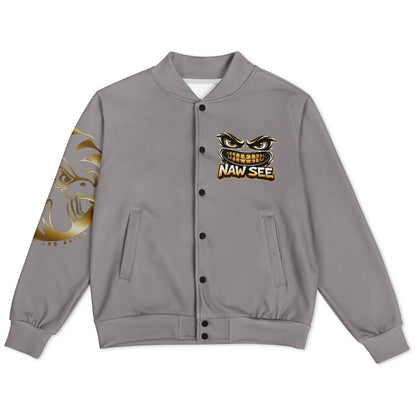 EB NAW SEE (GREY) Baseball Jacket