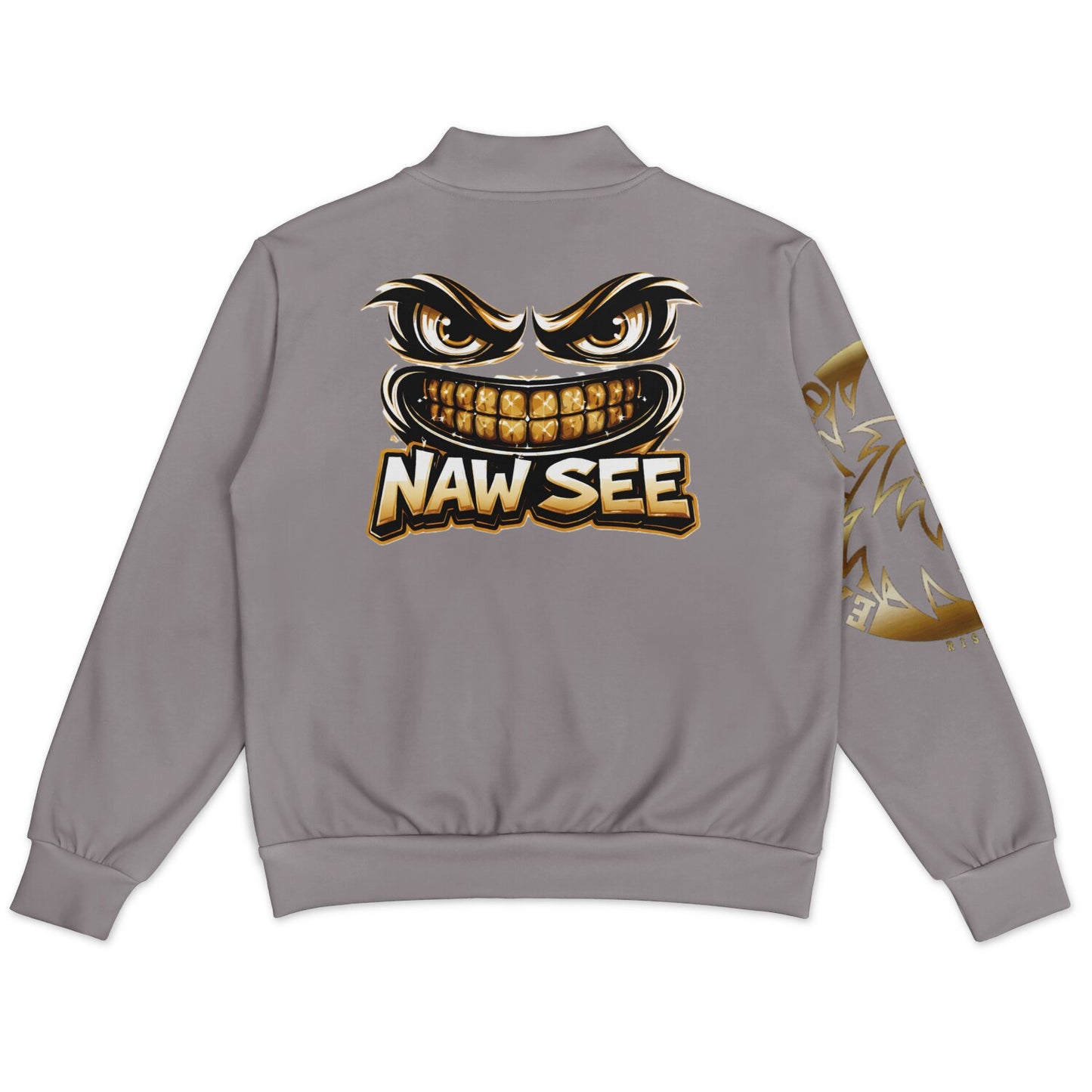 EB NAW SEE (GREY) Baseball Jacket