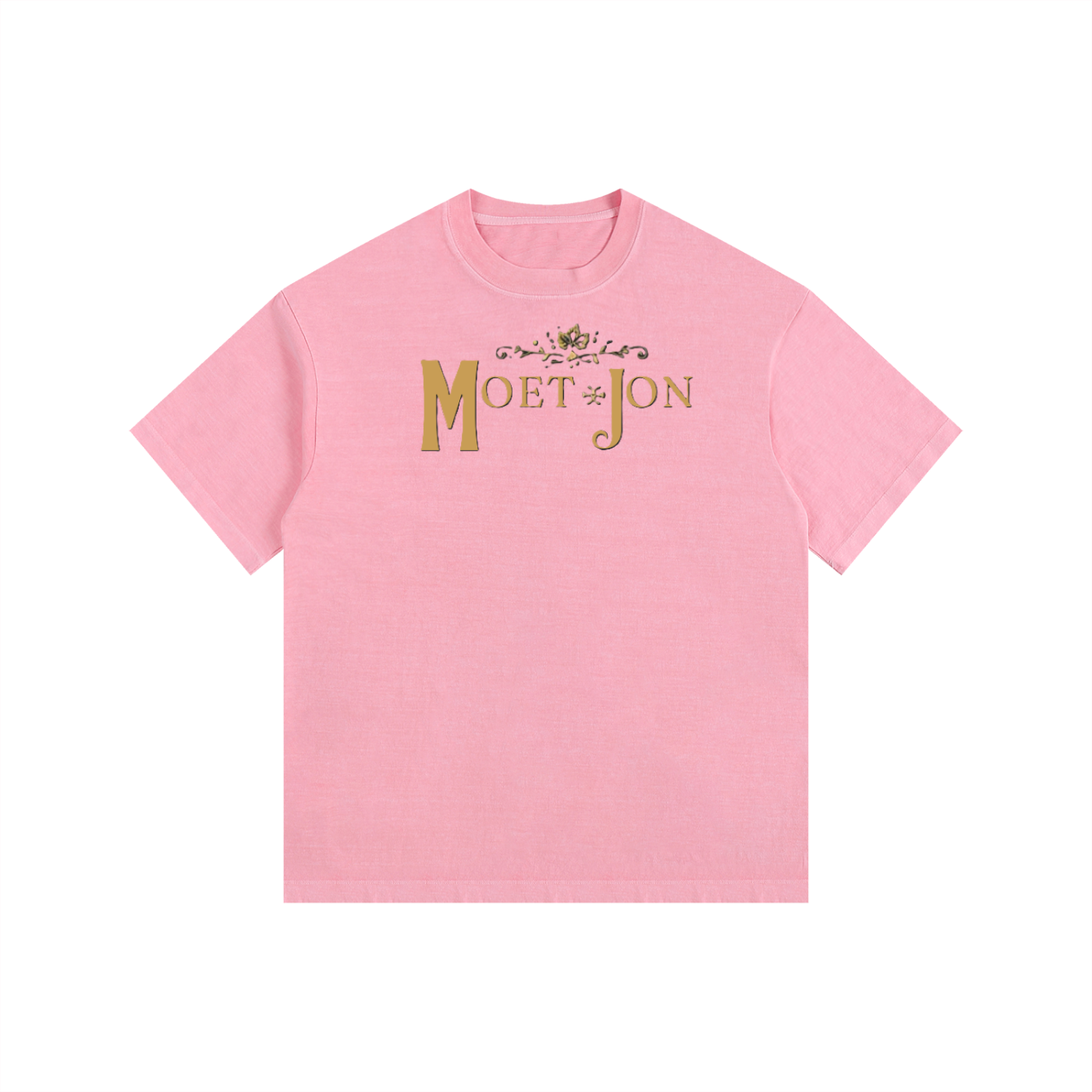 EB MOET JON Vintage Washed Oversized Cotton T-Shirt