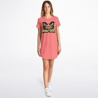 EB NAW SEE (PEACH) T-Shirt Dress