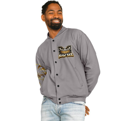 EB NAW SEE (GREY) Baseball Jacket
