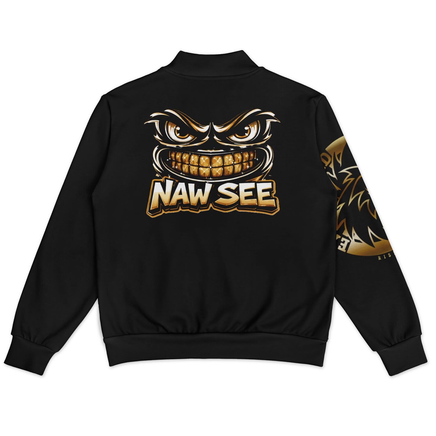 EB NAW SEE (BLACK GOLD) Baseball Jacket