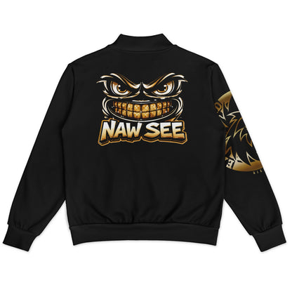 EB NAW SEE (BLACK GOLD) Baseball Jacket