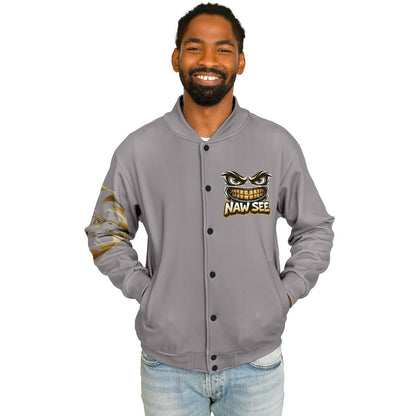 EB NAW SEE (GREY) Baseball Jacket