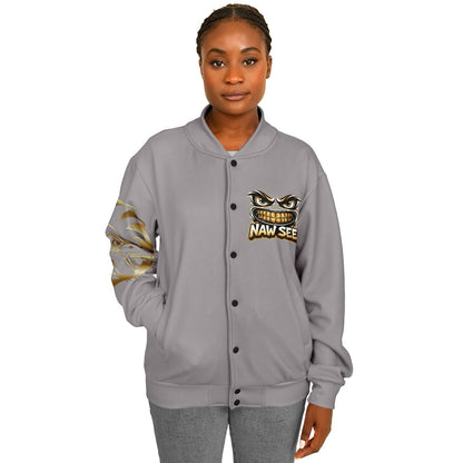 EB NAW SEE (GREY) Baseball Jacket