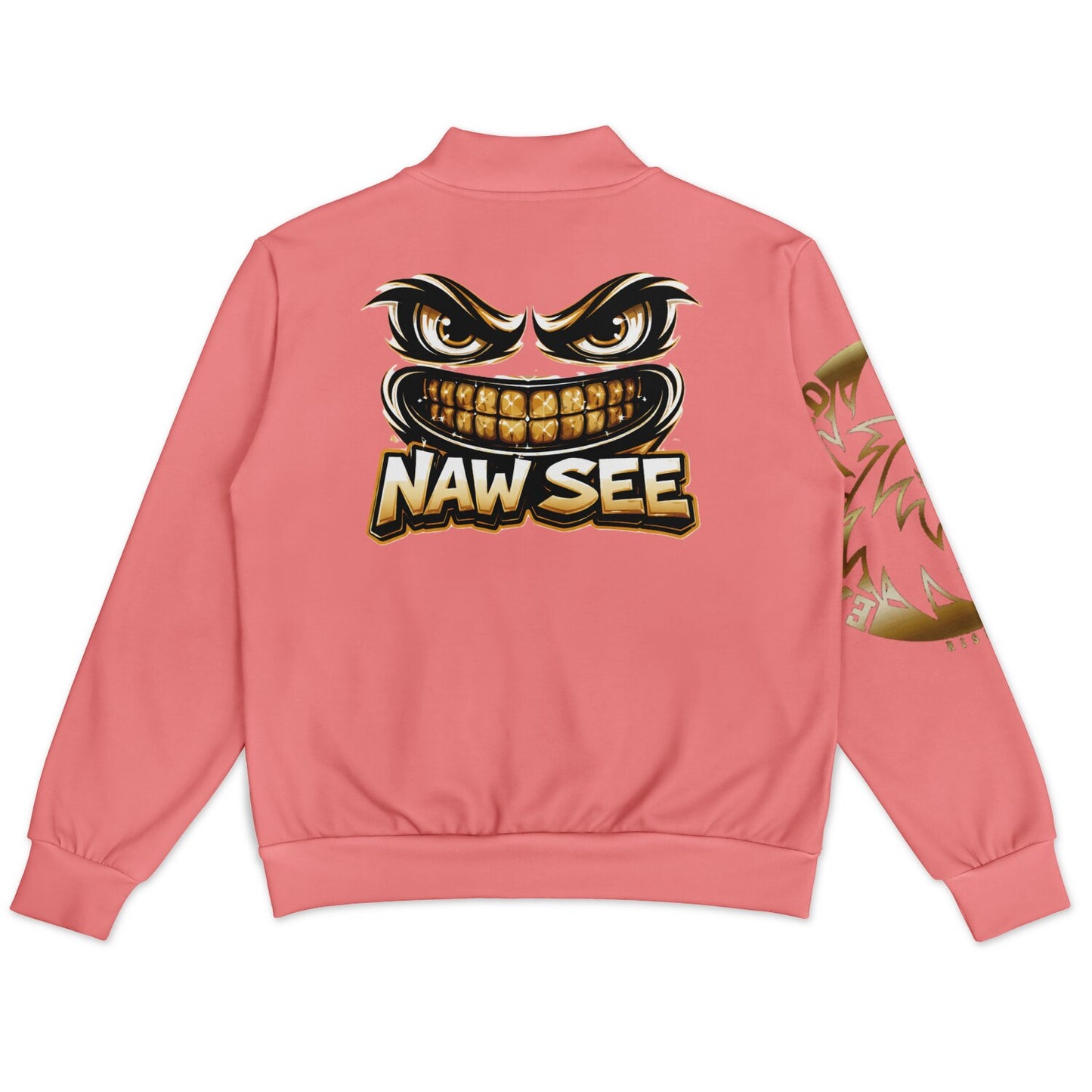 EB NAW SEE (PEACH) Baseball Jacket