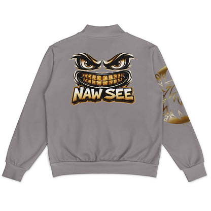 EB NAW SEE (GREY) Baseball Jacket