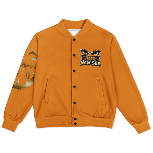 EB NAW SEE (TANGERINE) Baseball Jacket