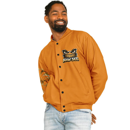EB NAW SEE (TANGERINE) Baseball Jacket