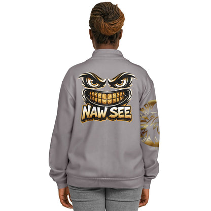 EB NAW SEE (GREY) Baseball Jacket