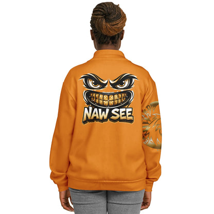 EB NAW SEE (TANGERINE) Baseball Jacket