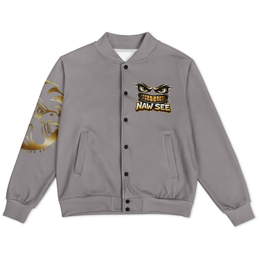 EB NAW SEE (GREY) Baseball Jacket