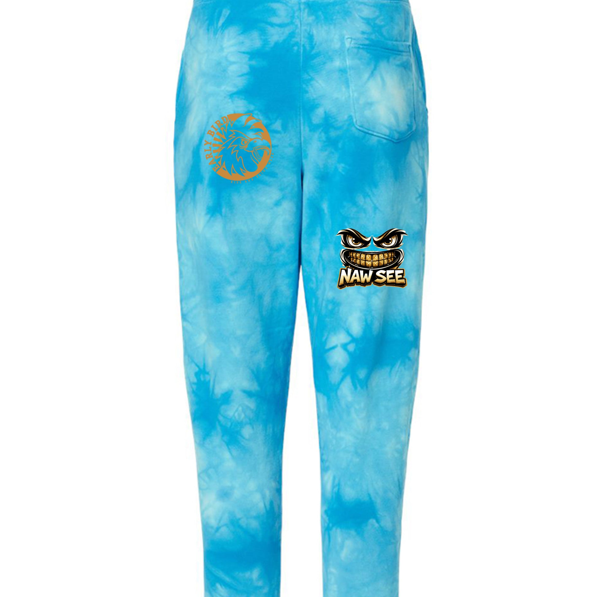 Tie Dye Aqua Blue - BACK