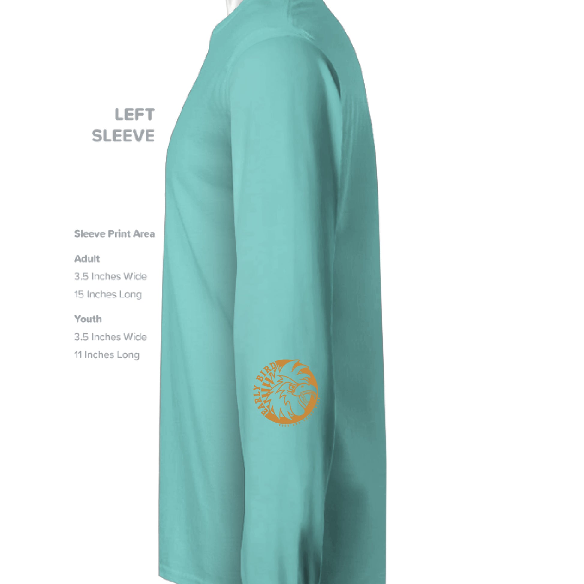Tie Dye Aqua Blue - SLEEVE_LEFT